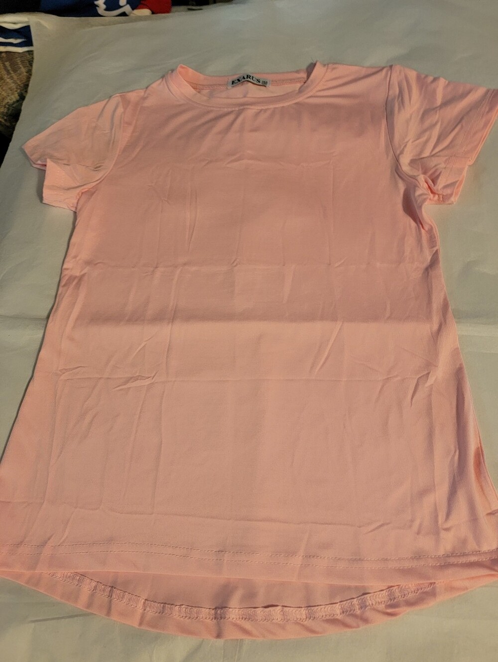 Classic Crew Neck Pink Girl's Tee